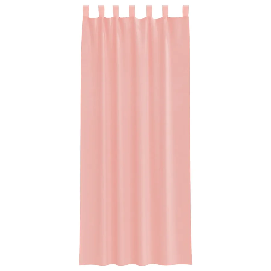 Rideaux en voile avec passe-tringles 2 pcs rose - 4