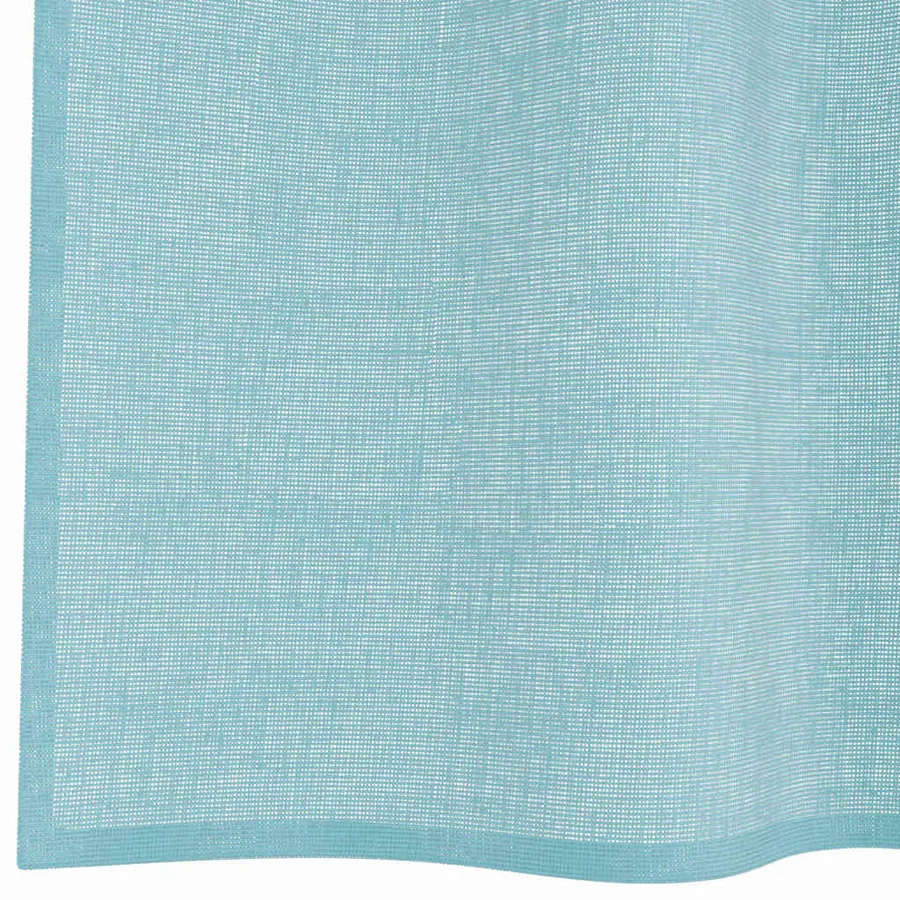 Rideaux en voile avec boucles 2 pcs turquoise 140x140 cm - 6