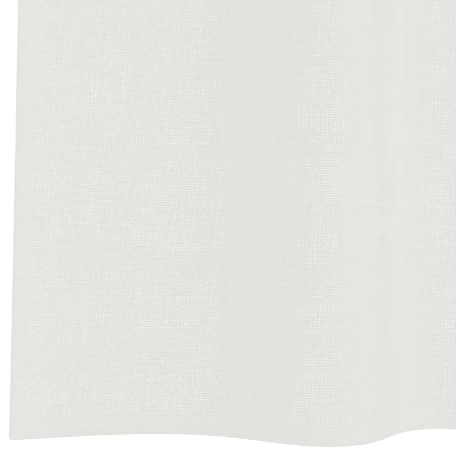Rideaux en voile avec boucles 2 pcs blanc 140x175 cm - 6