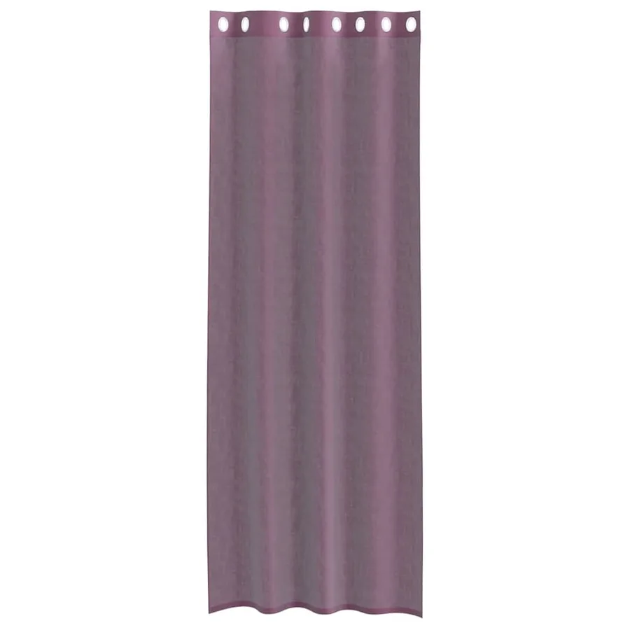 Rideaux en voile avec œillets 2 pcs violet 140x300 cm - 4