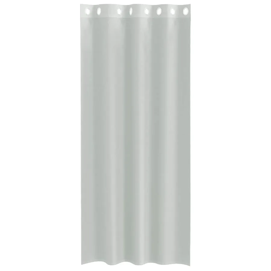 Rideaux en voile avec œillets 2 pcs gris clair 140x245 cm - 4