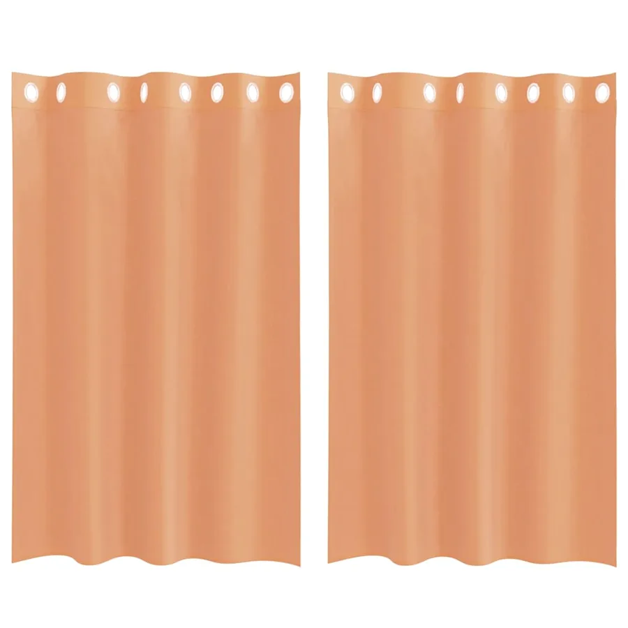 Rideaux en voile avec œillets 2 pcs terre cuite - 2