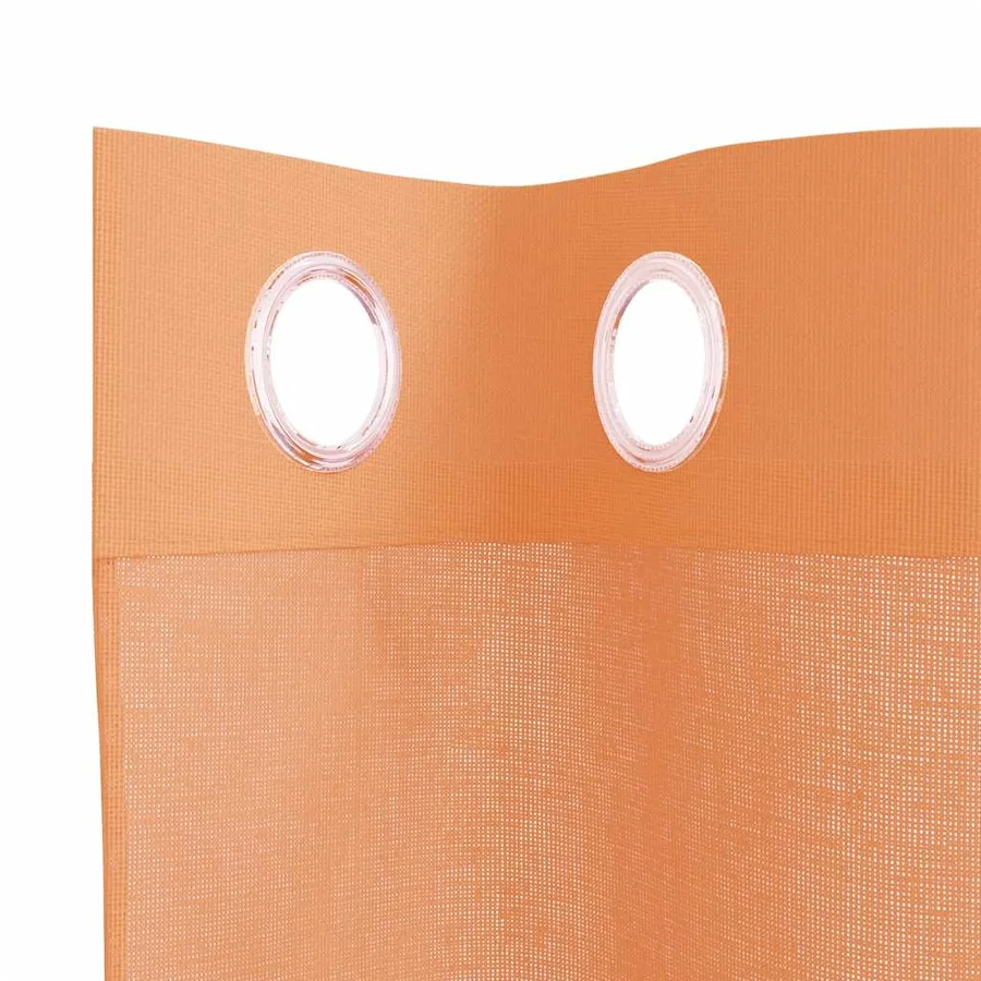 Rideaux en voile avec œillets 2 pcs terre cuite - 5