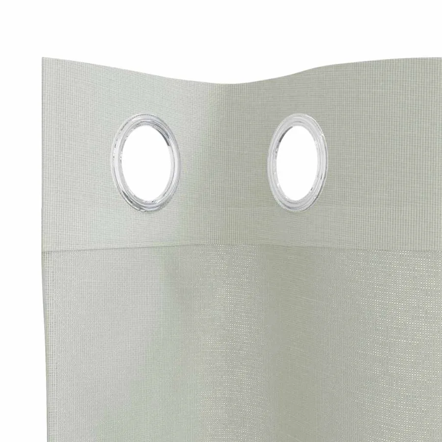Rideaux en voile avec œillets 2 pcs gris clair 140x300 cm - 5