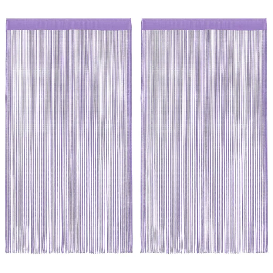 Rideau en fils 2 pcs 140 x 250 cm violet - 2