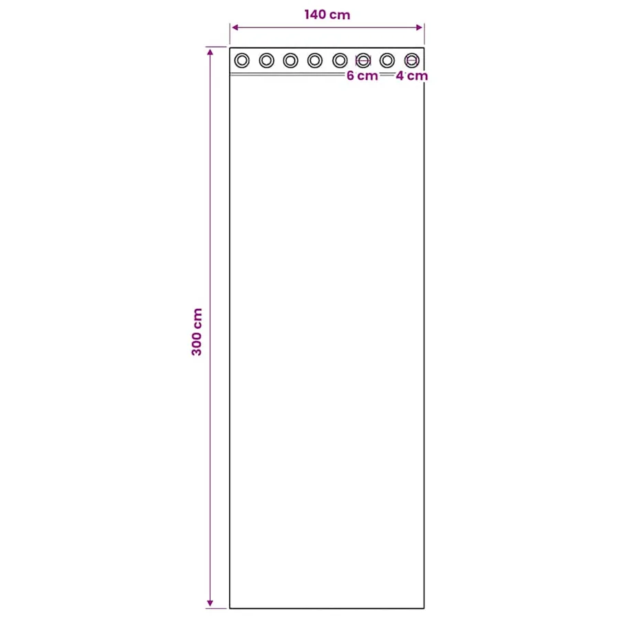 Rideaux en voile avec œillets 2 pcs rose clair 140x300 cm - 8
