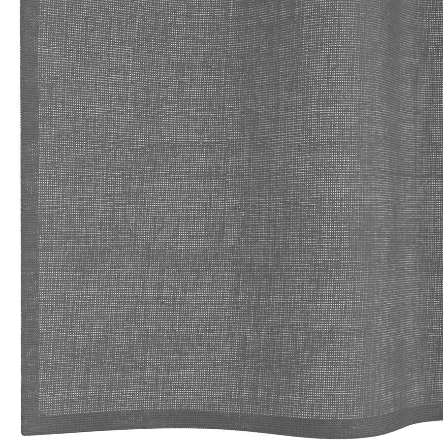 Rideaux en voile avec œillets 2 pcs gris foncé 140x260 cm - 6