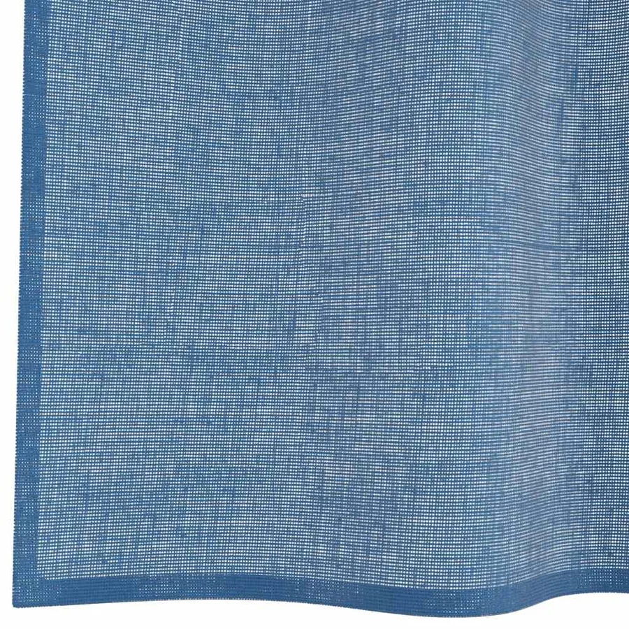 Rideaux en voile avec passe-tringles 2 pcs bleu royal - 6