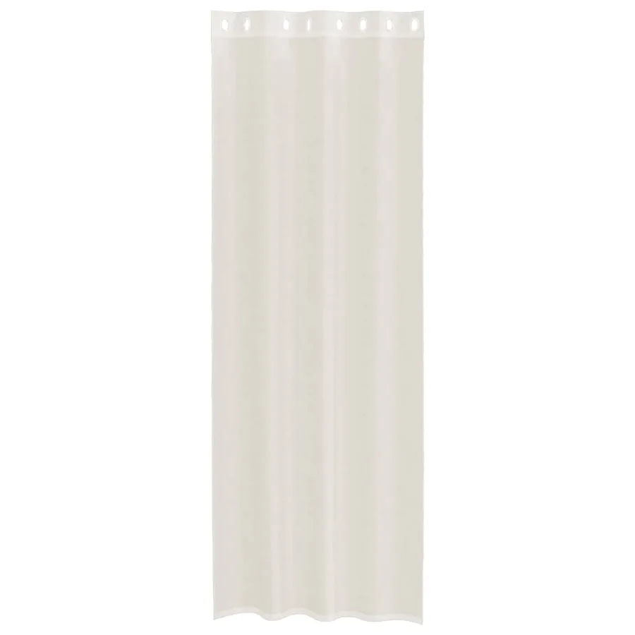 Rideaux en voile avec œillets 2 pcs crème 140x300 cm - 4