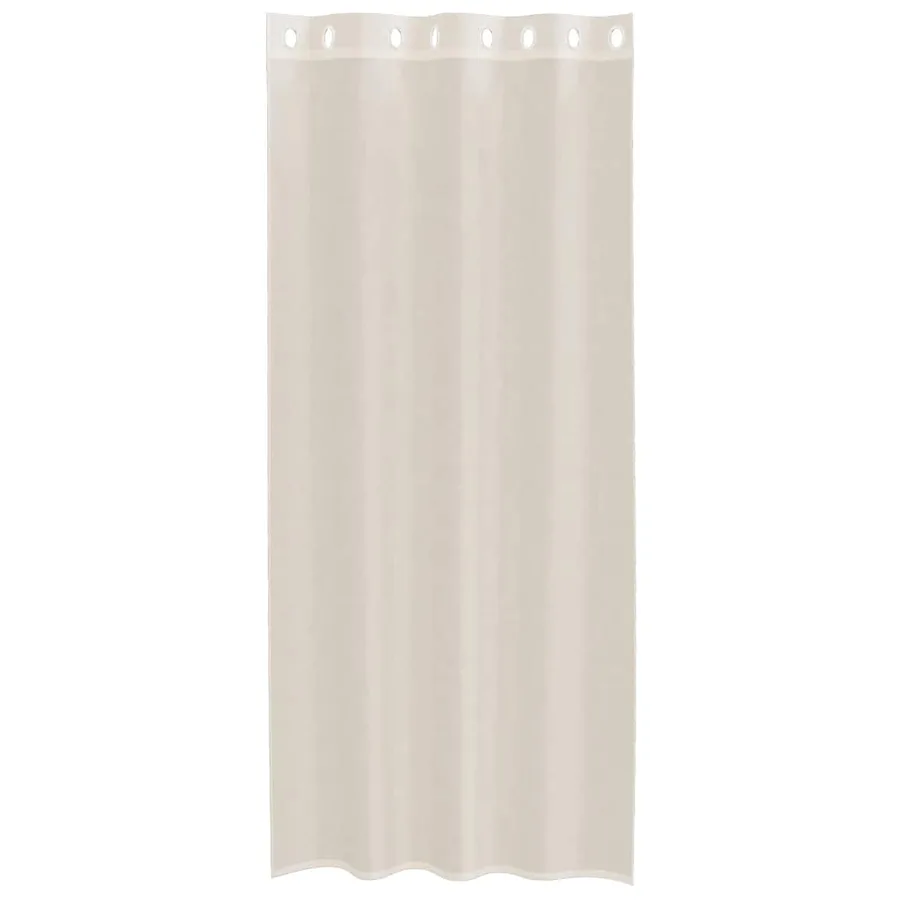Rideaux en voile avec œillets 2 pcs crème 140x245 cm - 4