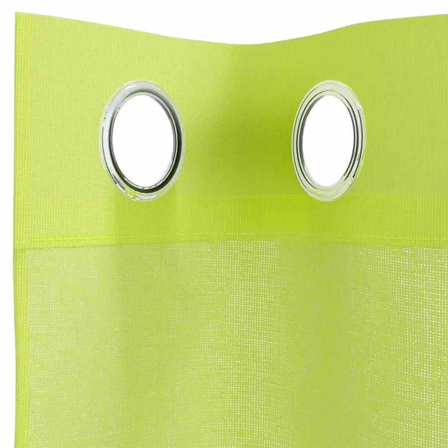 Rideaux en voile avec œillets 2 pcs vert pomme 140x260 cm - 5