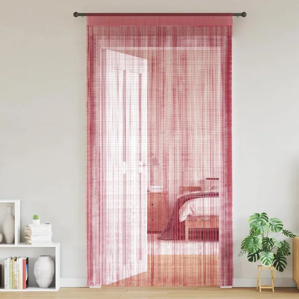 Rideaux à fils 2 pcs rose 100x250 cm