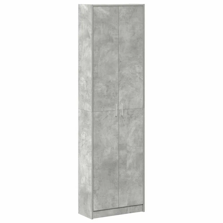 Armoire Gris béton 55 x 25 x 189 cm Bois d'ingénierie - 2