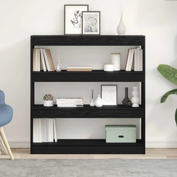 Bibliothèque Chêne noir 100 x 30 x 103 cm Bois d'ingénierie