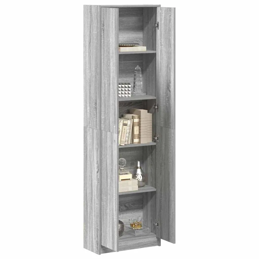 Armoire Gris Sonoma 55 x 25 x 189 cm Bois d'ingénierie - 3