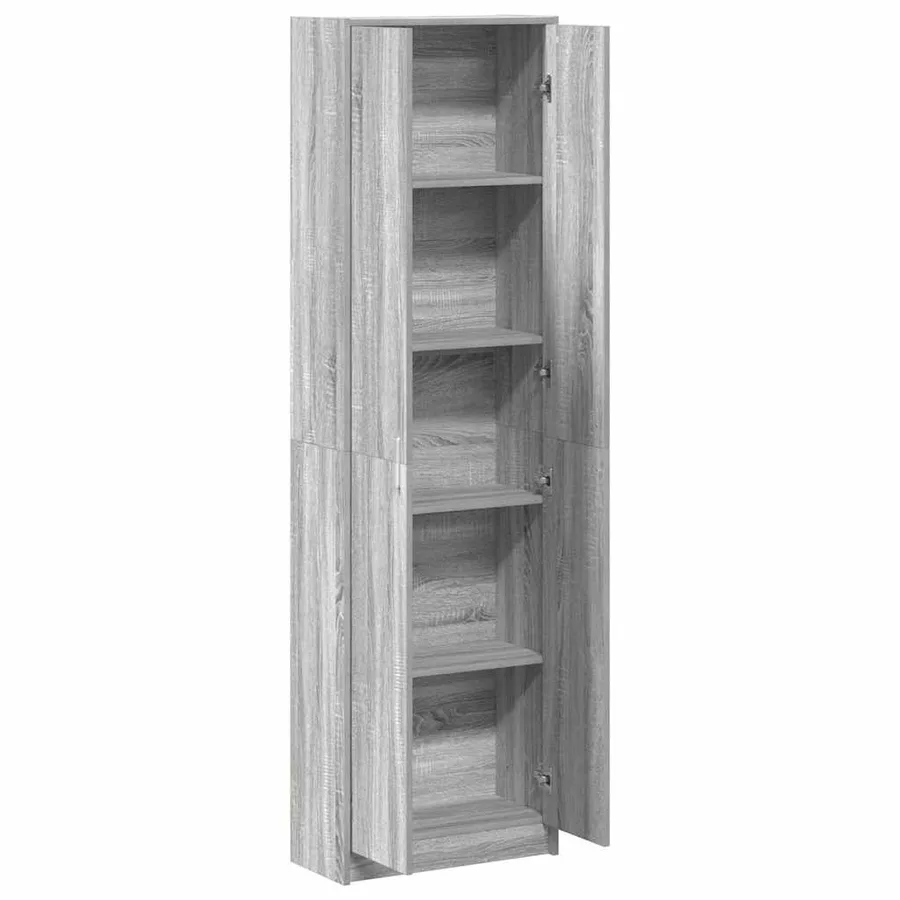 Armoire Gris Sonoma 55 x 25 x 189 cm Bois d'ingénierie - 5
