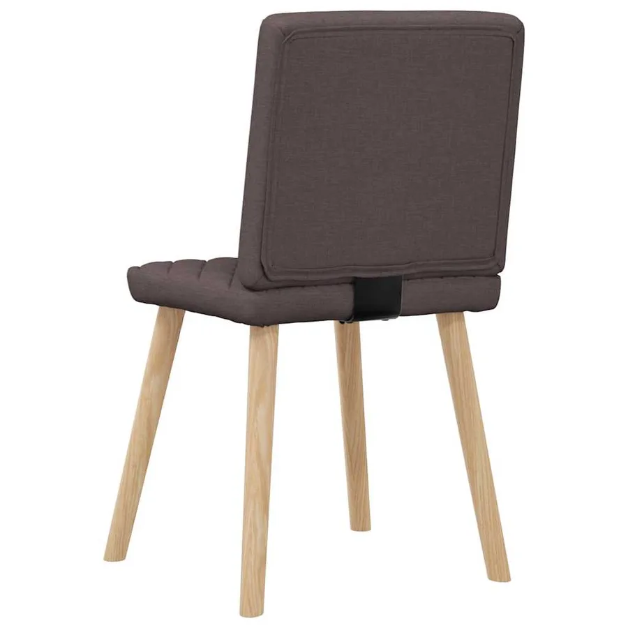 Chaises à manger lot de 6 marron foncé tissu - 6
