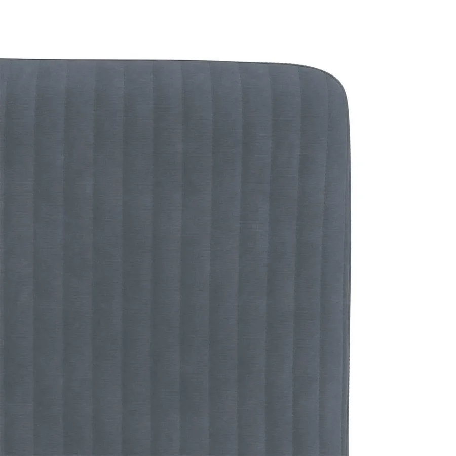 Chaises à manger lot de 2 Gris foncé Velours - 7
