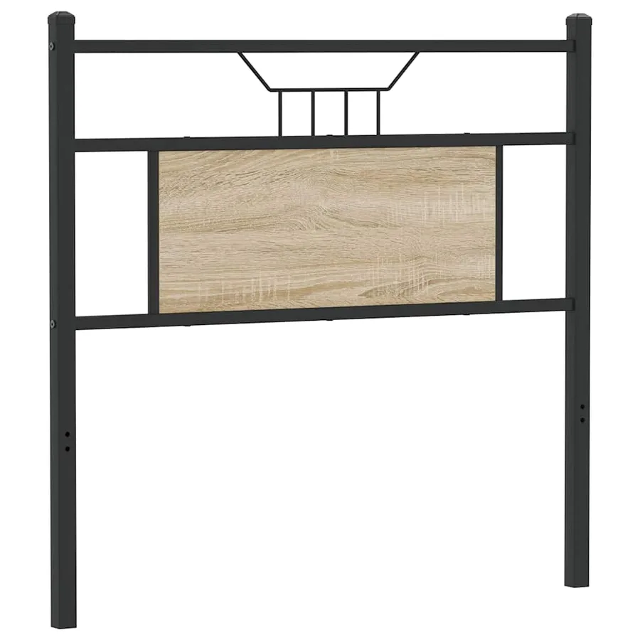 Tête de lit de remplacement chêne sonoma 80 cm bois d'ingénierie et acier - 6