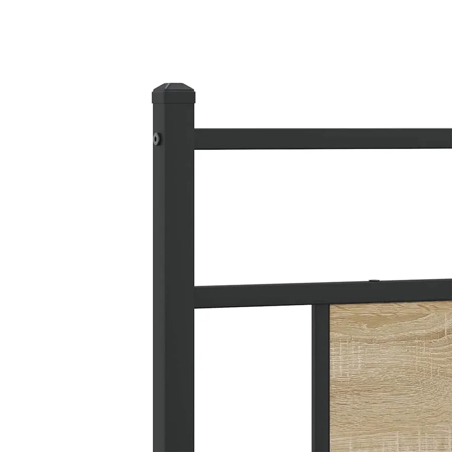 Tête de lit de remplacement chêne sonoma 80 cm bois d'ingénierie et acier - 7
