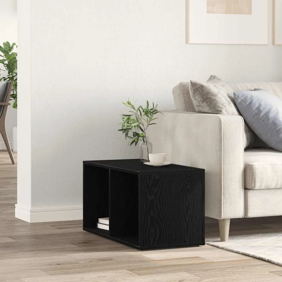 Boîtes de rangement LP chêne noir 71x34x36 cm bois ingénierie - 3