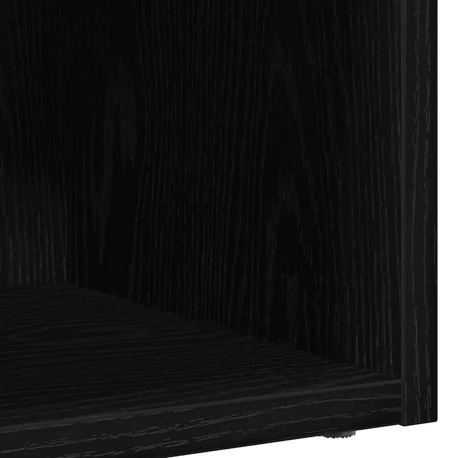 Boîtes de rangement LP chêne noir 71x34x36 cm bois ingénierie - 8
