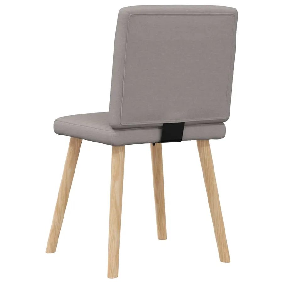 Chaises à manger lot de 4 taupe tissu - 6