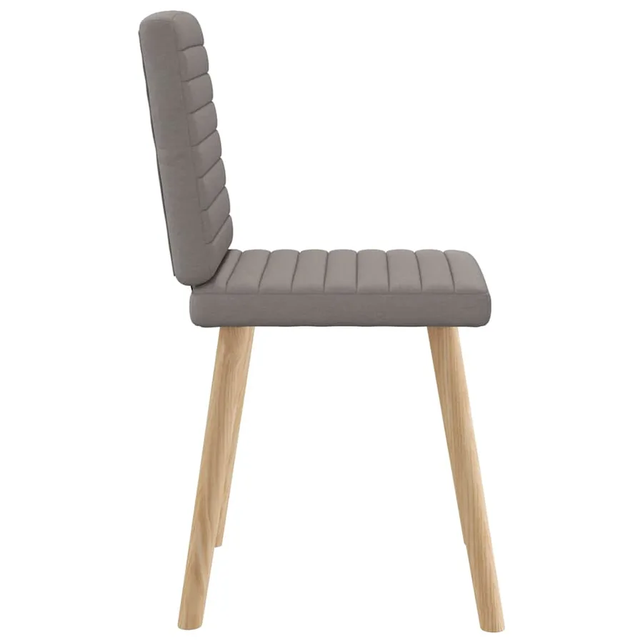 Chaises à manger lot de 6 taupe tissu - 5