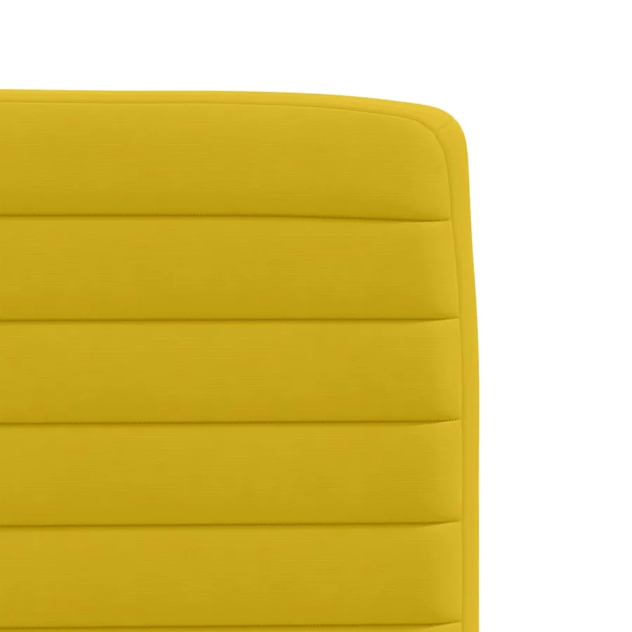 Chaises à manger lot de 4 jaune velours - 7