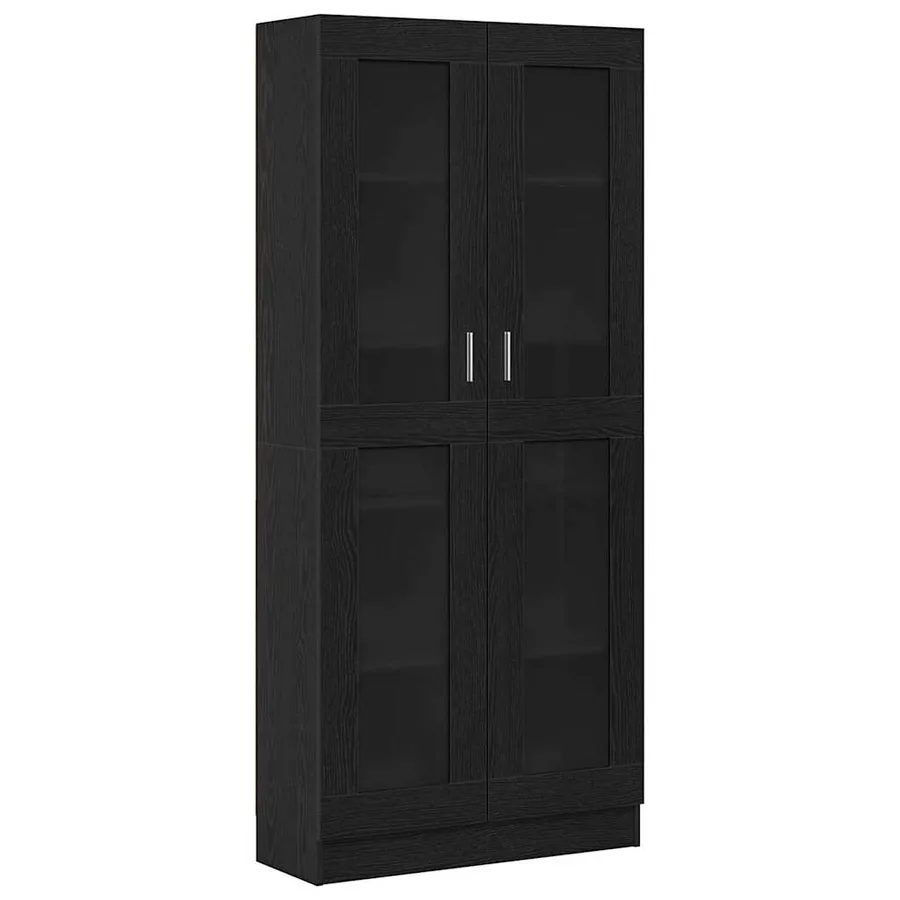 Bibliothèque Chêne noir 82,5 x 30,5 x 185 cm Bois d'ingénierie - 2