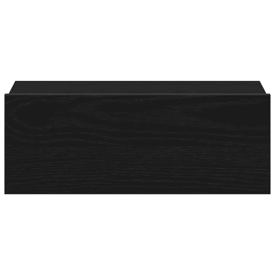 Tables de chevet flottantes lot de 2 chêne noir 40 x 32 x 15 cm bois d'ingénierie - 7