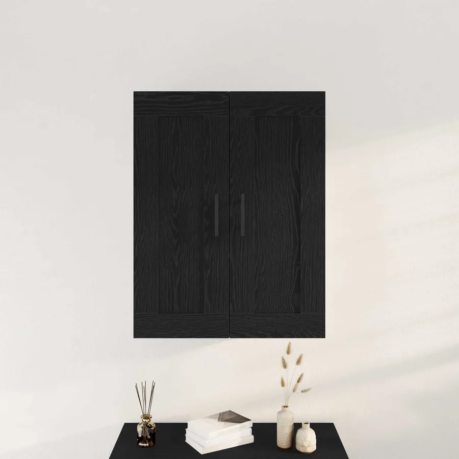 Meuble mural Chêne noir 69,5 x 34 x 90 cm Bois d'ingénierie