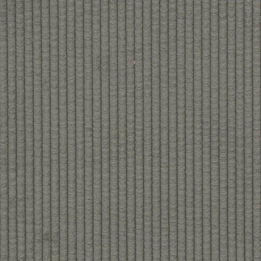 Canapé-chaise accoudoirs gris clair 54 cm tissu velours côtelé - 7