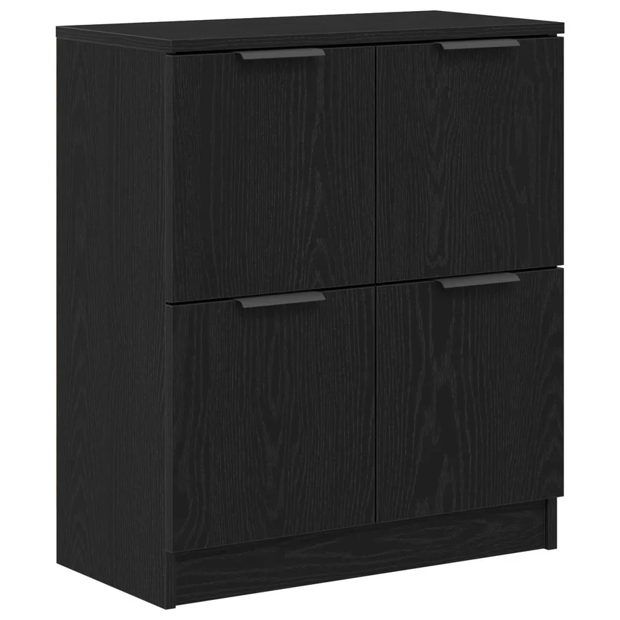 Buffet Chêne noir 60 x 30 x 70 cm Bois d'ingénierie - 2