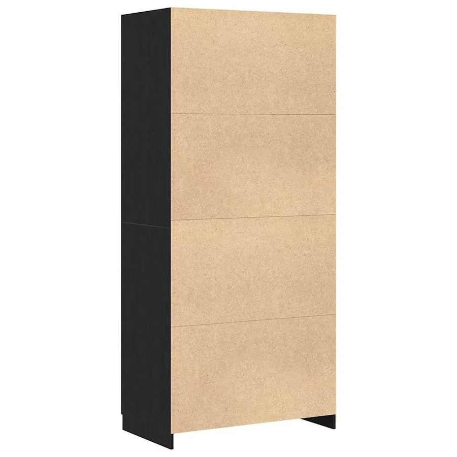 Armoire Chêne noir 90 x 52 x 200 cm Bois d'ingénierie - 6