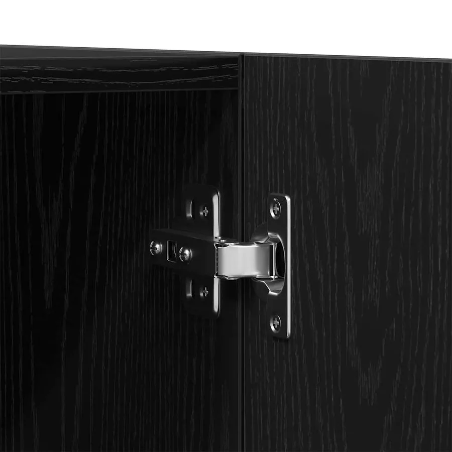 Armoire Chêne noir 90 x 52 x 200 cm Bois d'ingénierie - 9