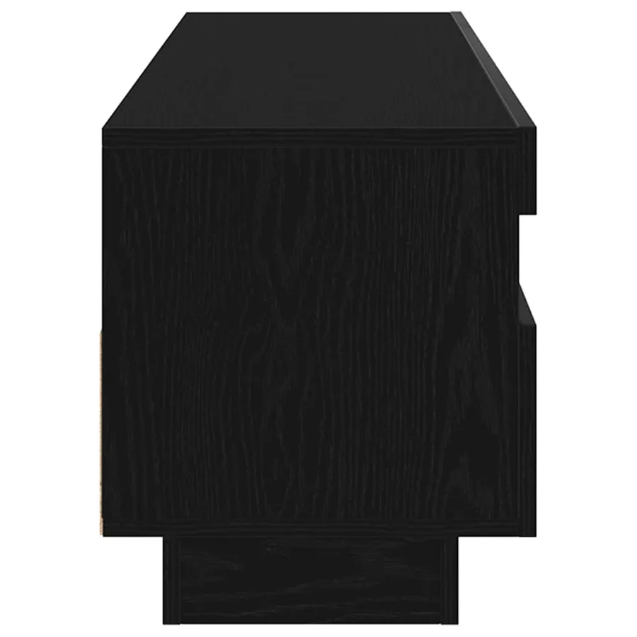 Meuble TV Chêne noir 100 x 35 x 40 cm Bois d'ingénierie - 7