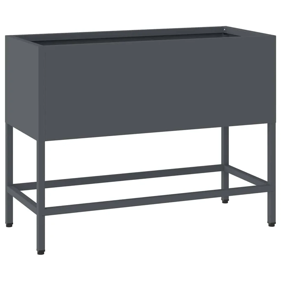 Bac de jardin surélevé Anthracite 60 x 26 x 45 cm Acier - 2