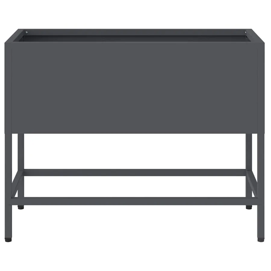 Bac de jardin surélevé Anthracite 60 x 26 x 45 cm Acier - 5