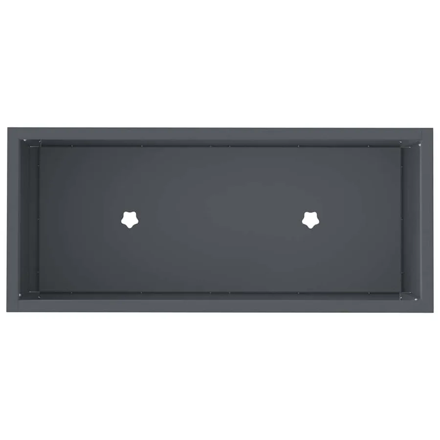 Bac de jardin surélevé Anthracite 60 x 26 x 45 cm Acier - 7
