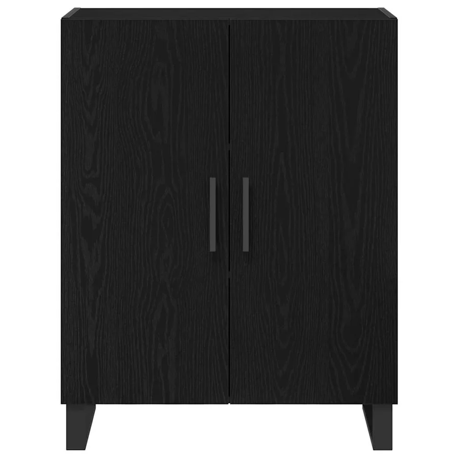 Haut Armoire 2 pcs Chêne noir Bois d'ingénierie - 5