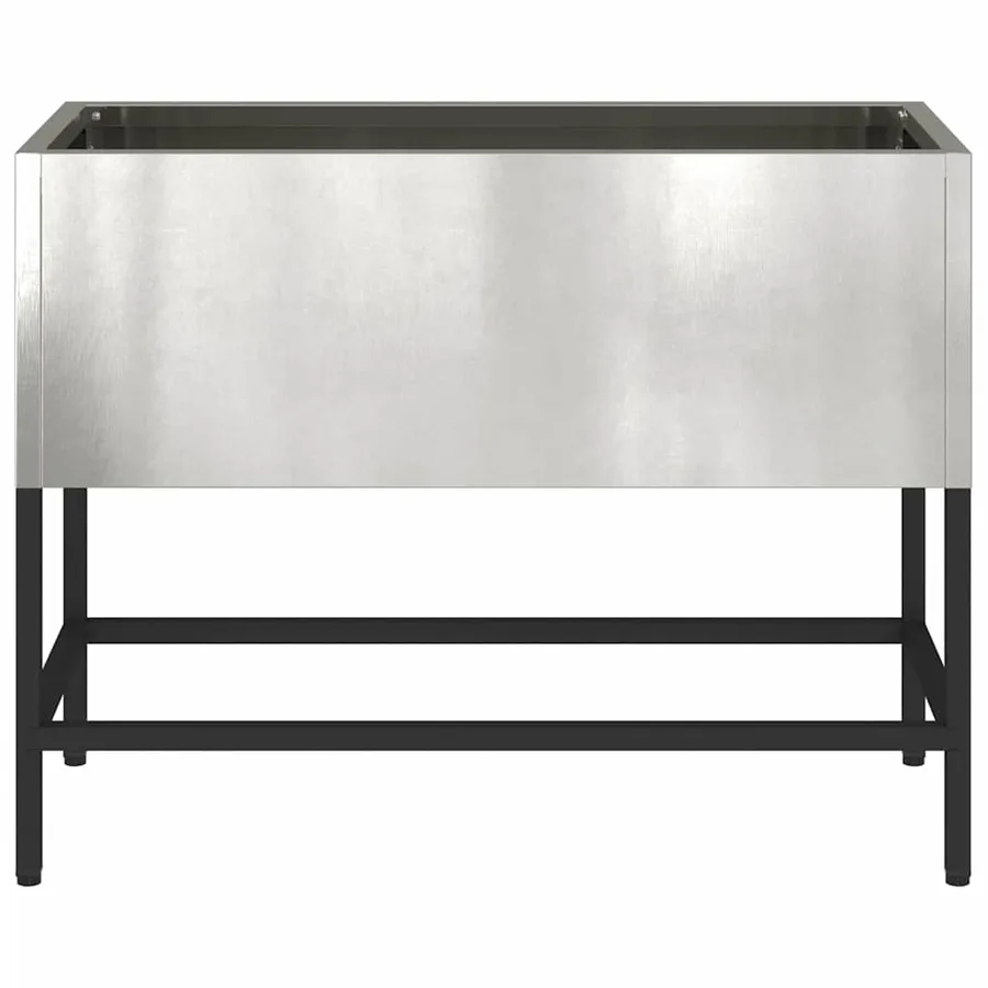 Bac de jardin surélevé Argent 60 x 26 x 45 cm Acier inoxydable - 5
