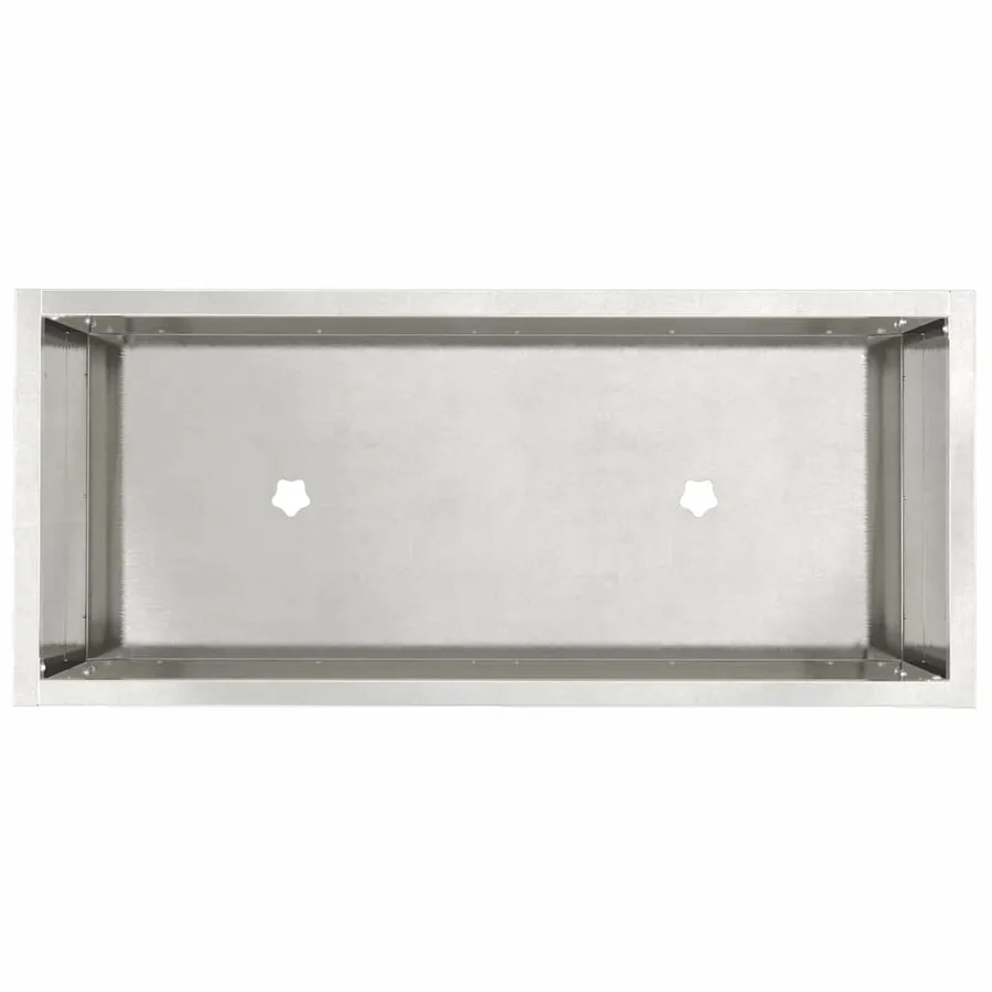 Bac de jardin surélevé Argent 60 x 26 x 45 cm Acier inoxydable - 7