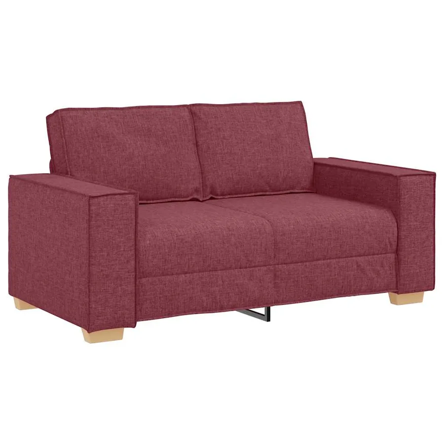 Canapé 2 places Rouge vin 160x78x84 cm Tissu - 2