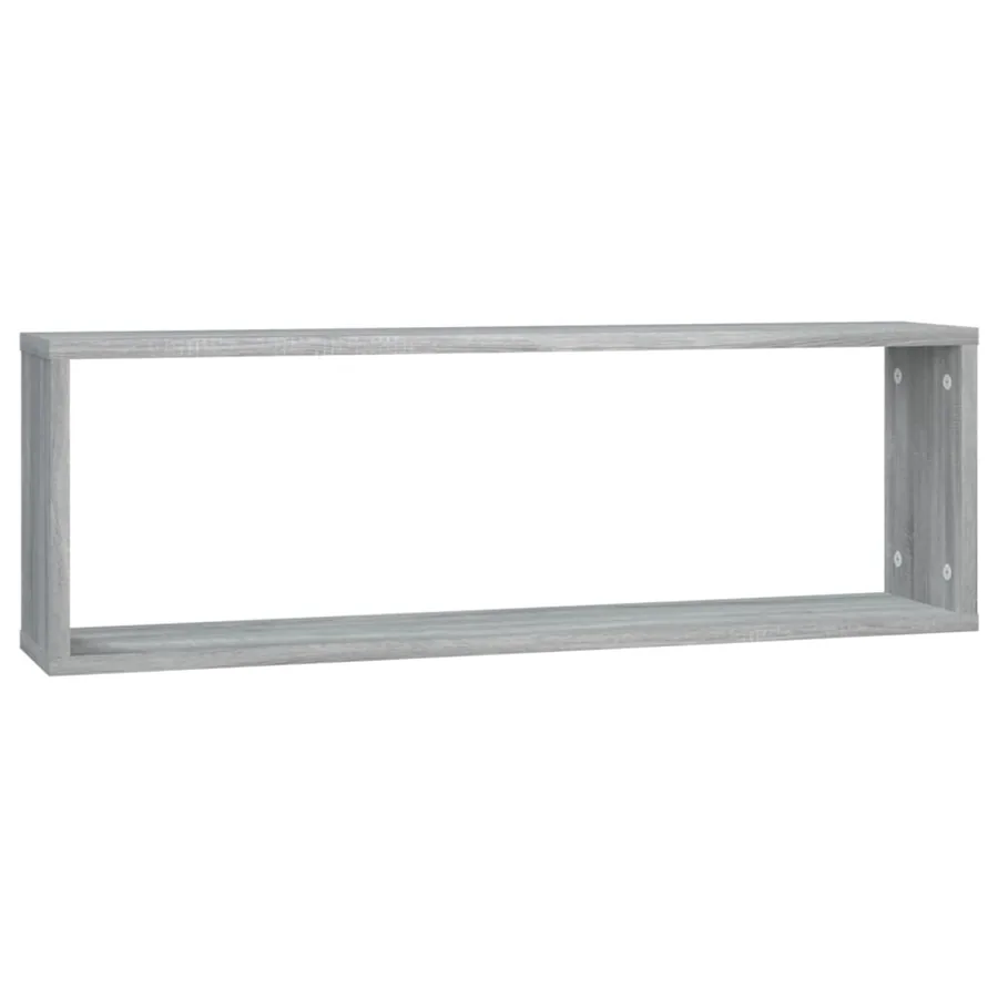Étagères murales cubiques 2 pcs Sonoma gris 80x15x26,5 cm - 5