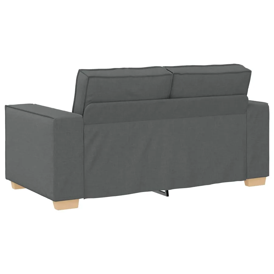 Canapé 2 places Gris foncé 160x78x84 cm Tissu - 5