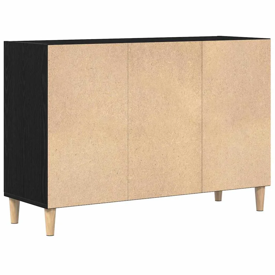 Buffet Chêne noir 103,5 x 35 x 70 cm Bois d'ingénierie - 5