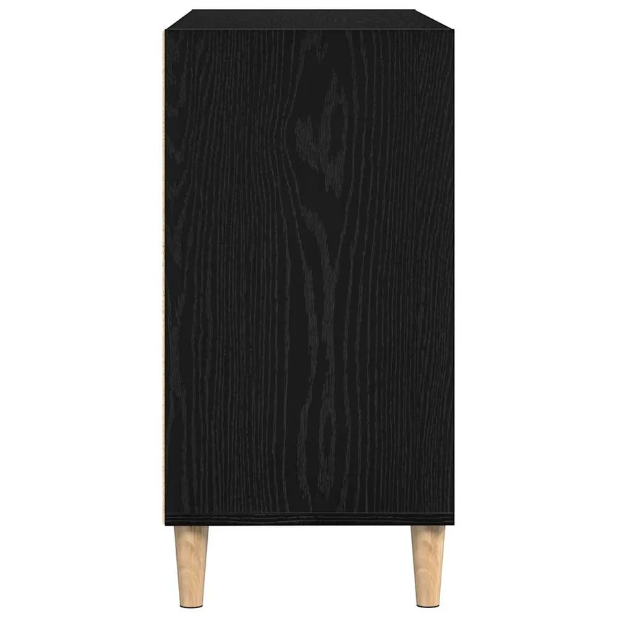 Buffet Chêne noir 103,5 x 35 x 70 cm Bois d'ingénierie - 7