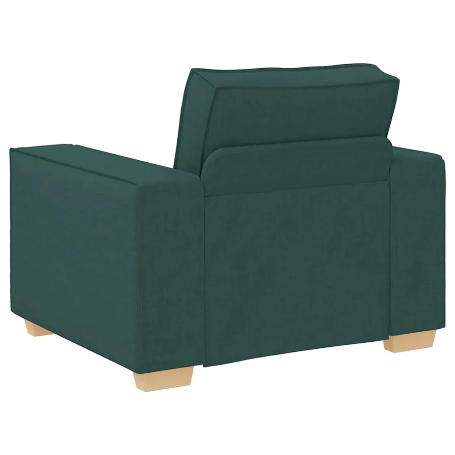 Canapé Fauteuil Vert Foncé 100x78x84 cm Tissu - 5