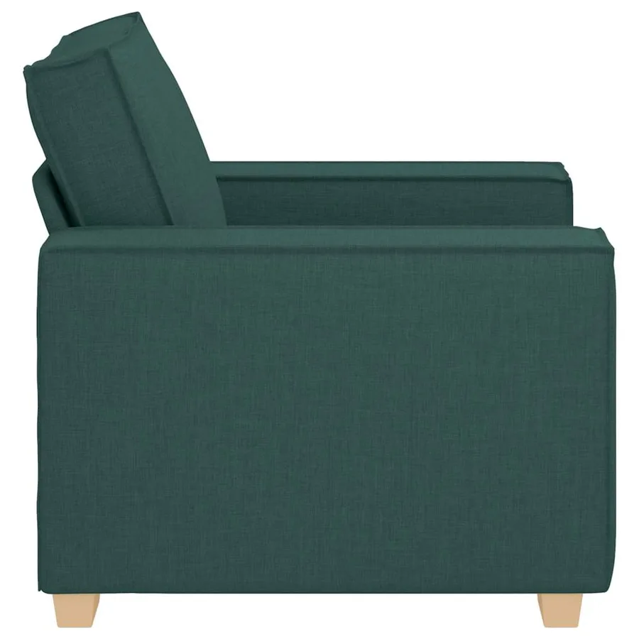 Canapé Fauteuil Vert Foncé 100x78x84 cm Tissu - 6